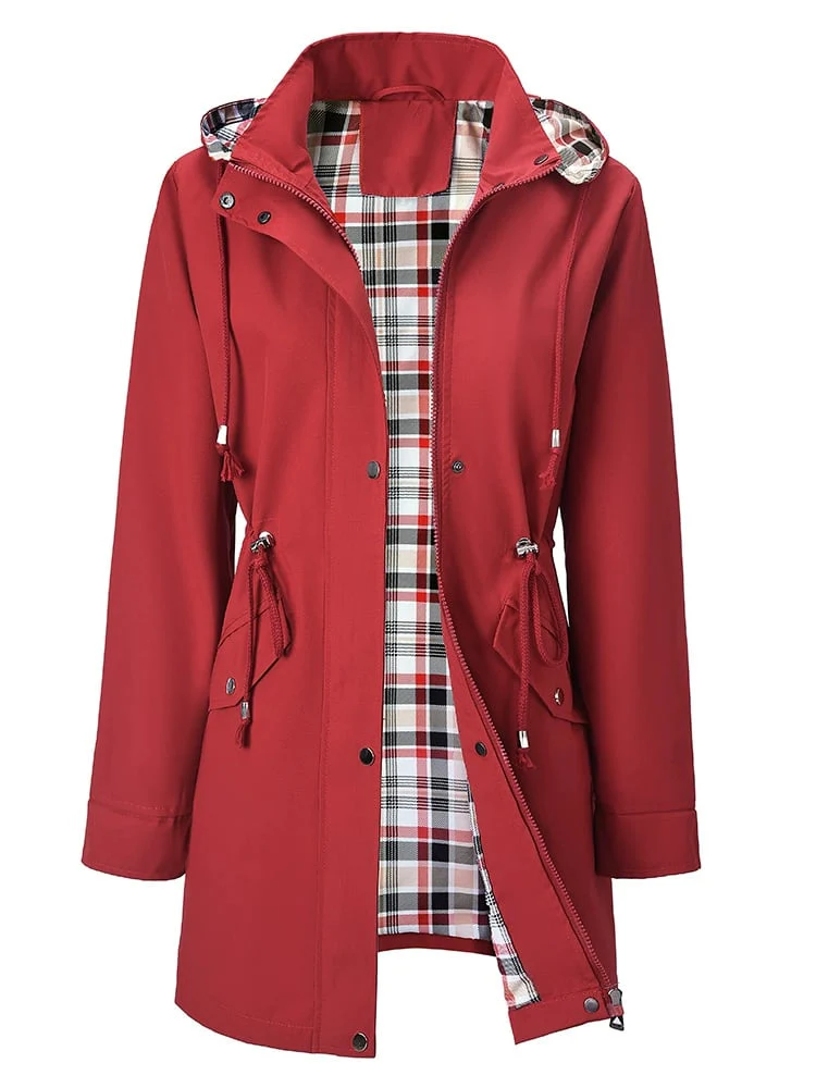 🔥Hot Sale 58% off🔥Solid Color Casual Jackets, Waterproof Windbreaker Coats, Hooded Windbreaker - Image 3