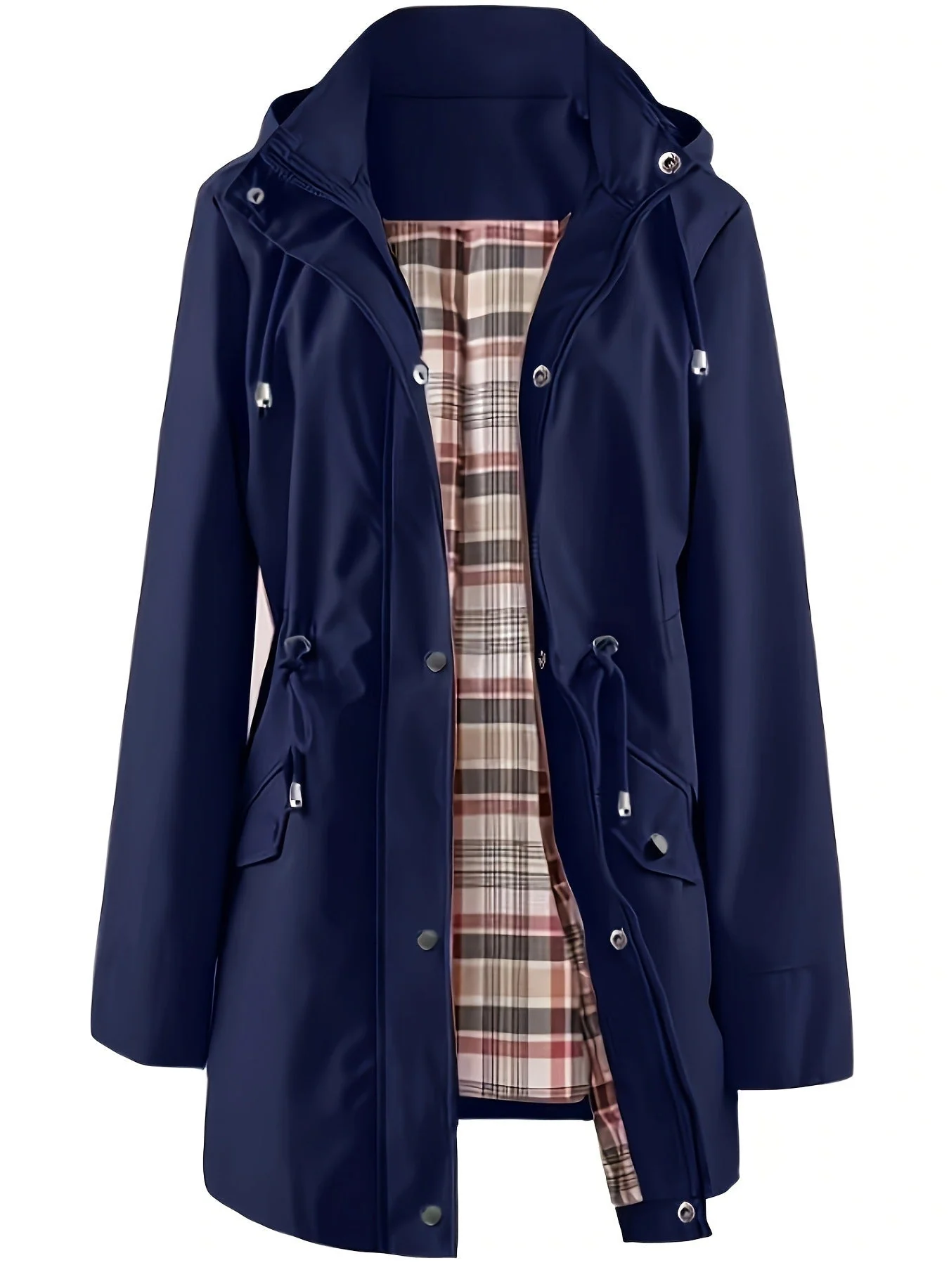 🔥Hot Sale 58% off🔥Solid Color Casual Jackets, Waterproof Windbreaker Coats, Hooded Windbreaker - Image 7