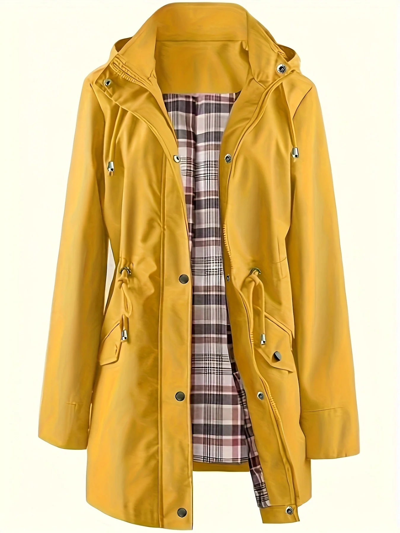 🔥Hot Sale 58% off🔥Solid Color Casual Jackets, Waterproof Windbreaker Coats, Hooded Windbreaker - Image 8