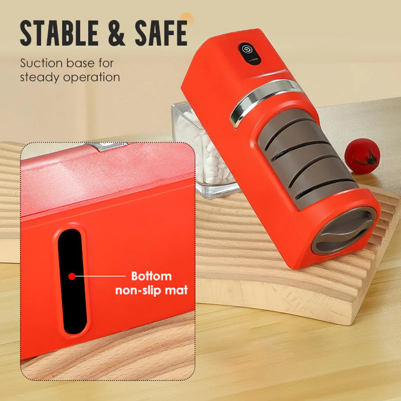🔥Automatic Kitchen Knife Sharpener – Cordless, Diamond Wheel & Suction Base 🔪⚡ - Image 2
