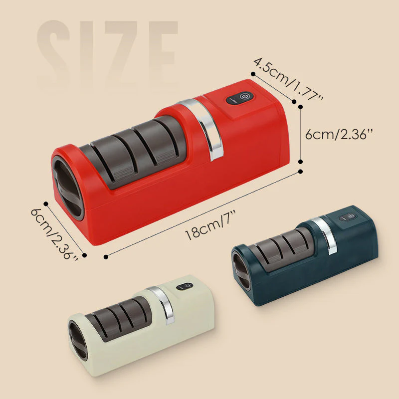 🔥Automatic Kitchen Knife Sharpener – Cordless, Diamond Wheel & Suction Base 🔪⚡ - Image 8