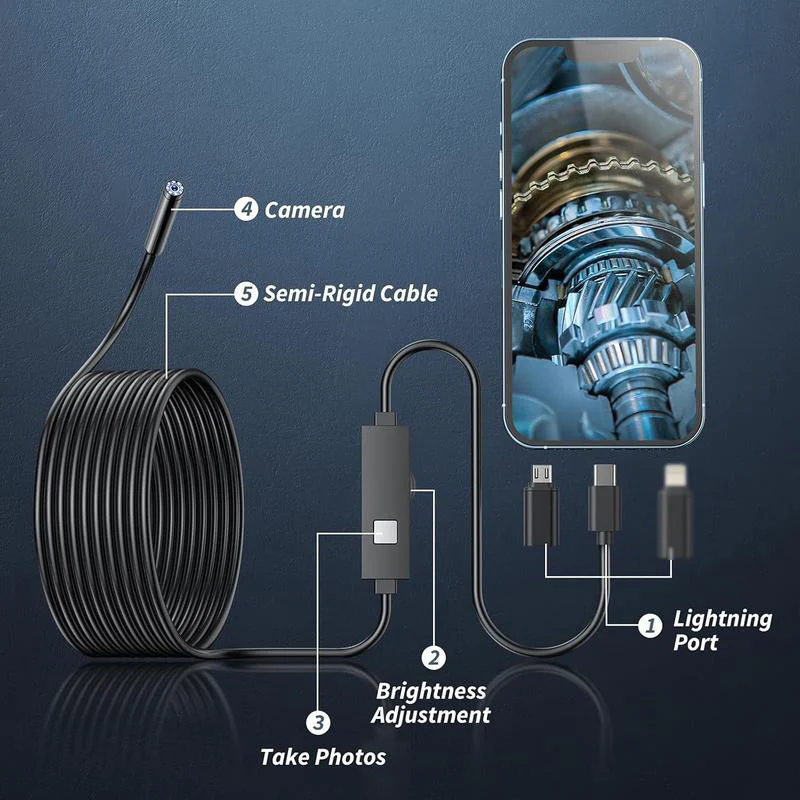 Waterproof HD Endoscope Camera - Image 4