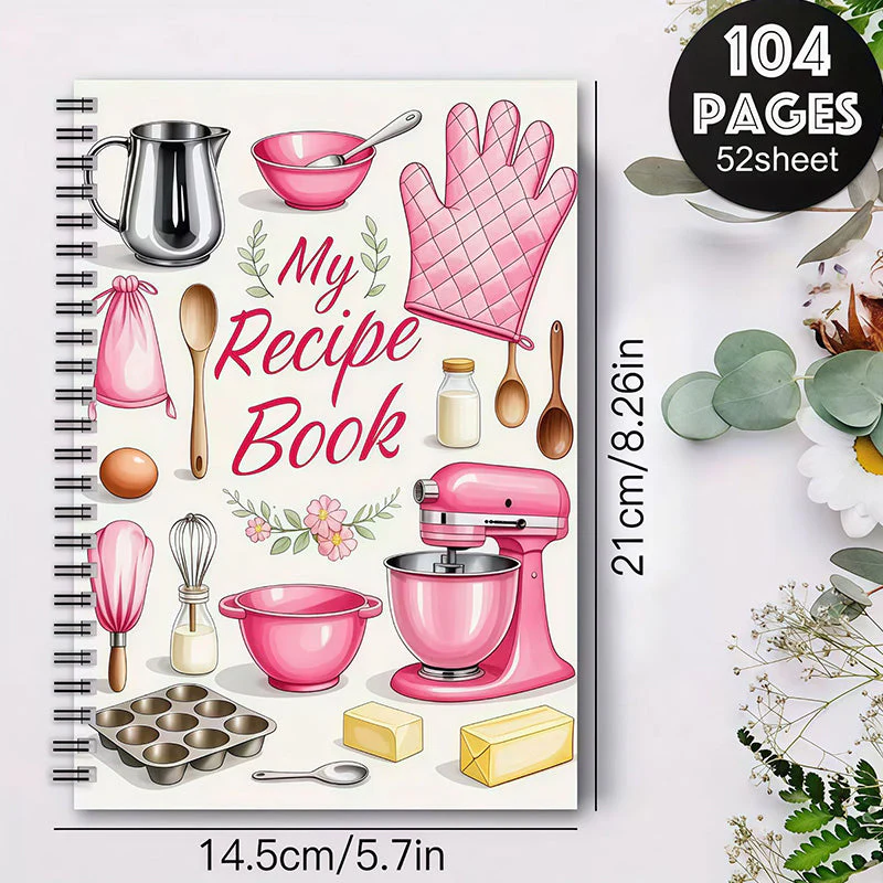 104 Sheets Notebook for Recipes - Image 8