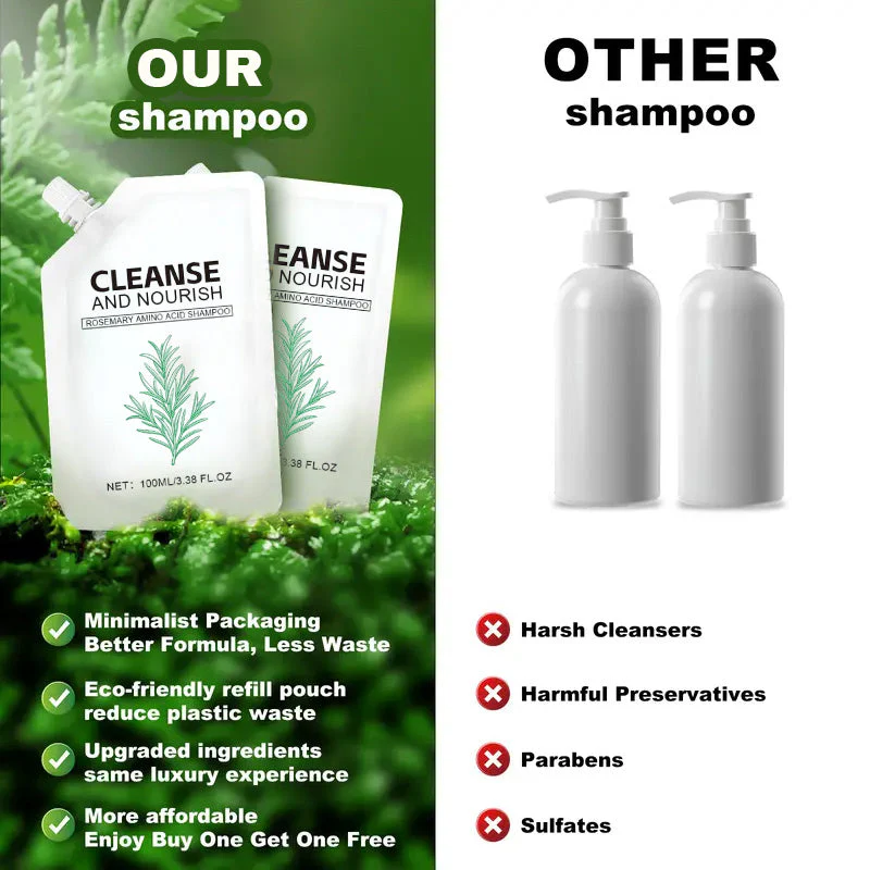 🧴 BUY 2 GET 1 FREE! ✨ Smooth & Glossy Hair Shampoo - Natural growth, deep follicle repair, Sulfate-Free Formula for All Hair Types 🌟📦 - Image 3