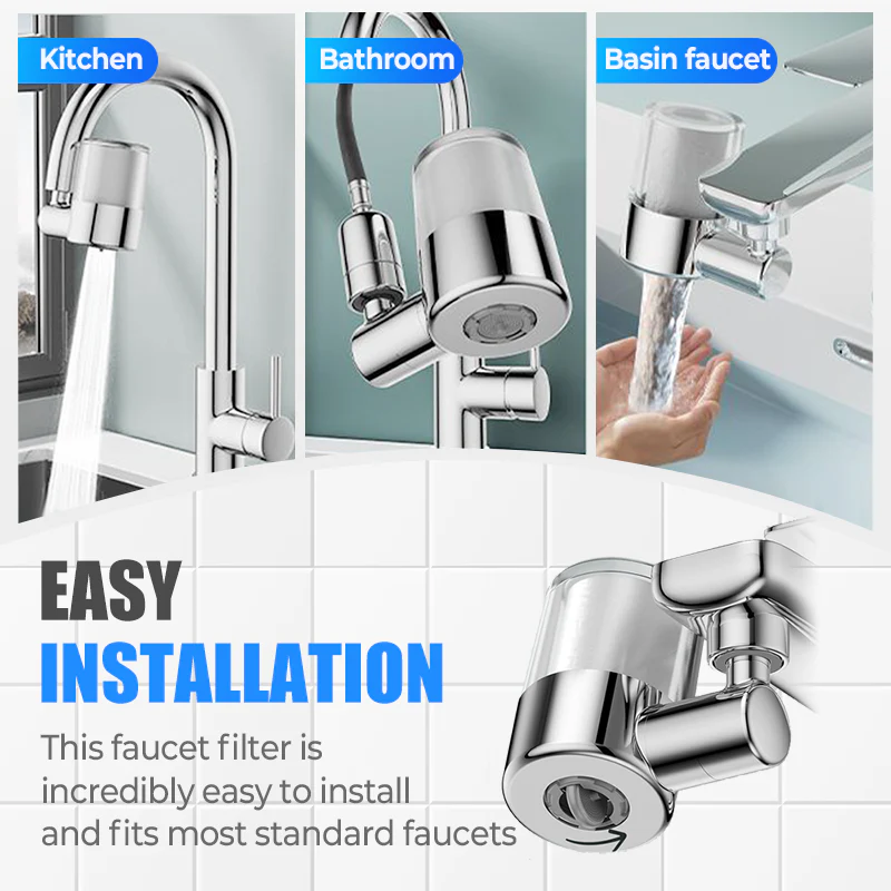 🔥 NEW! 720° Swivel Faucet Filter Nozzle Set: Clean water and perfect spray in one! 💦✨ - Image 6