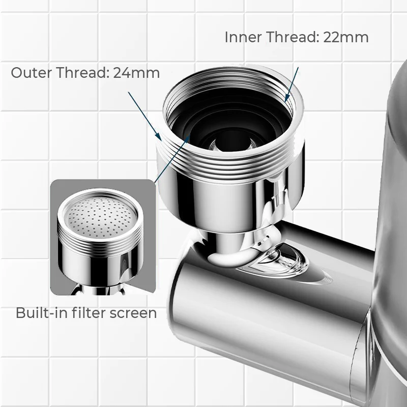 🔥 NEW! 720° Swivel Faucet Filter Nozzle Set: Clean water and perfect spray in one! 💦✨ - Image 7