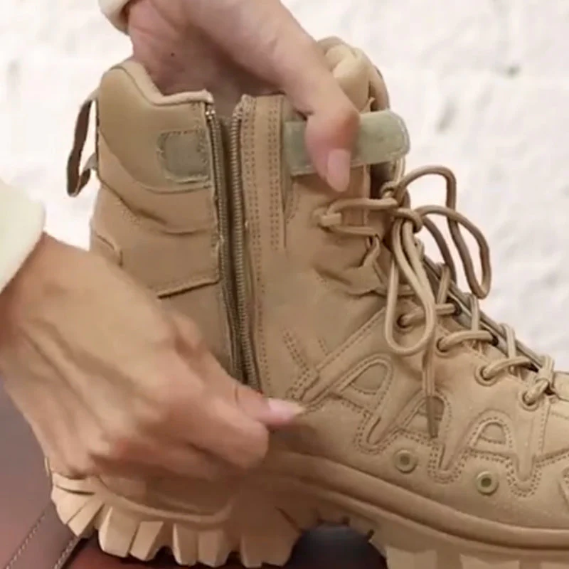 🔥🥾Men's Rugged & Stylish High-Top Outdoor Boots - Image 5