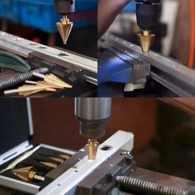 6 PCS Pagoda-Shaped Drill Bits Set with Storage Case - Image 3