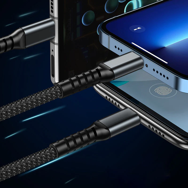 Transparent Luminous 3-in-1 Super Fast Charging Cable - Image 7