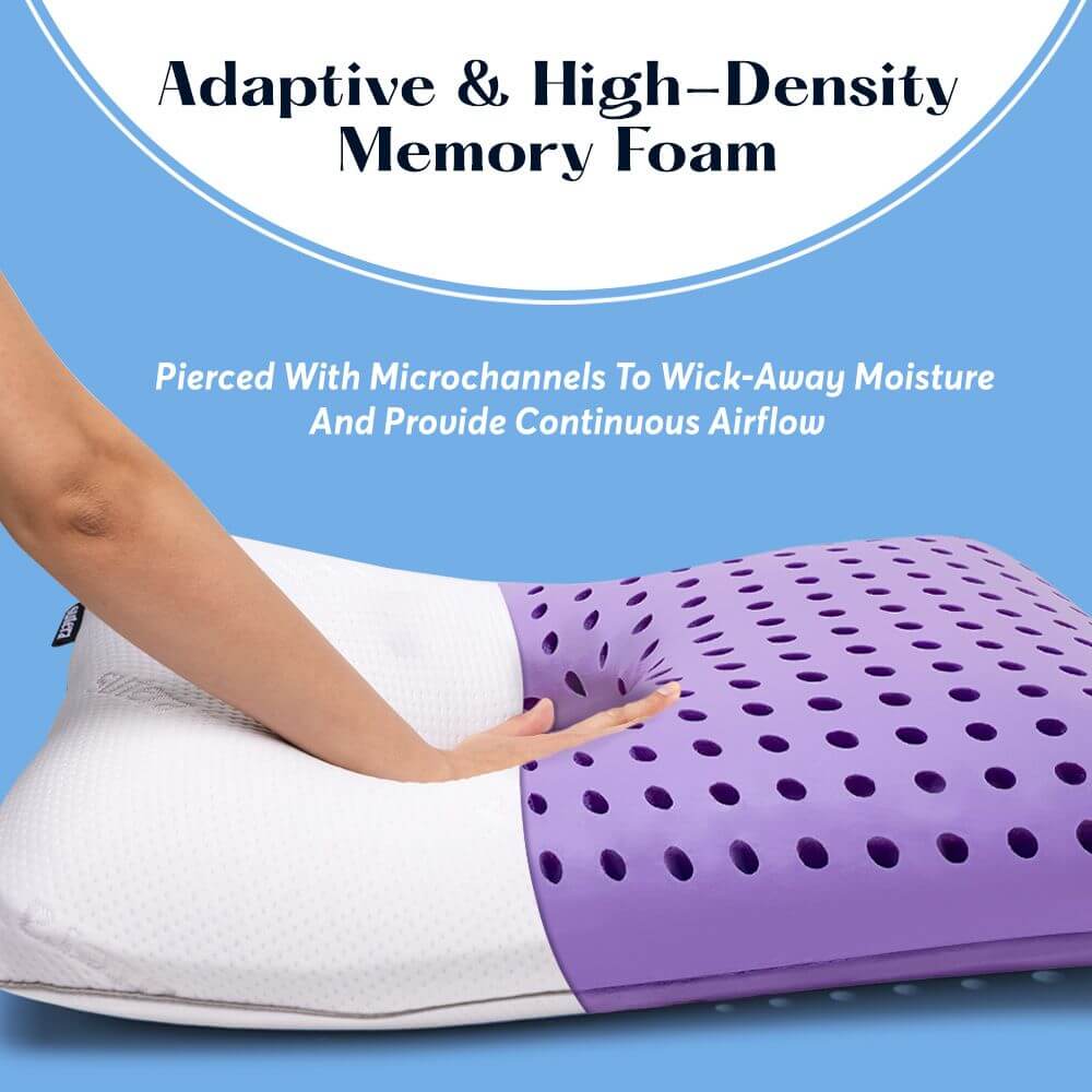 Lavender Essential Oil Memory Cotton Pillow - Image 3
