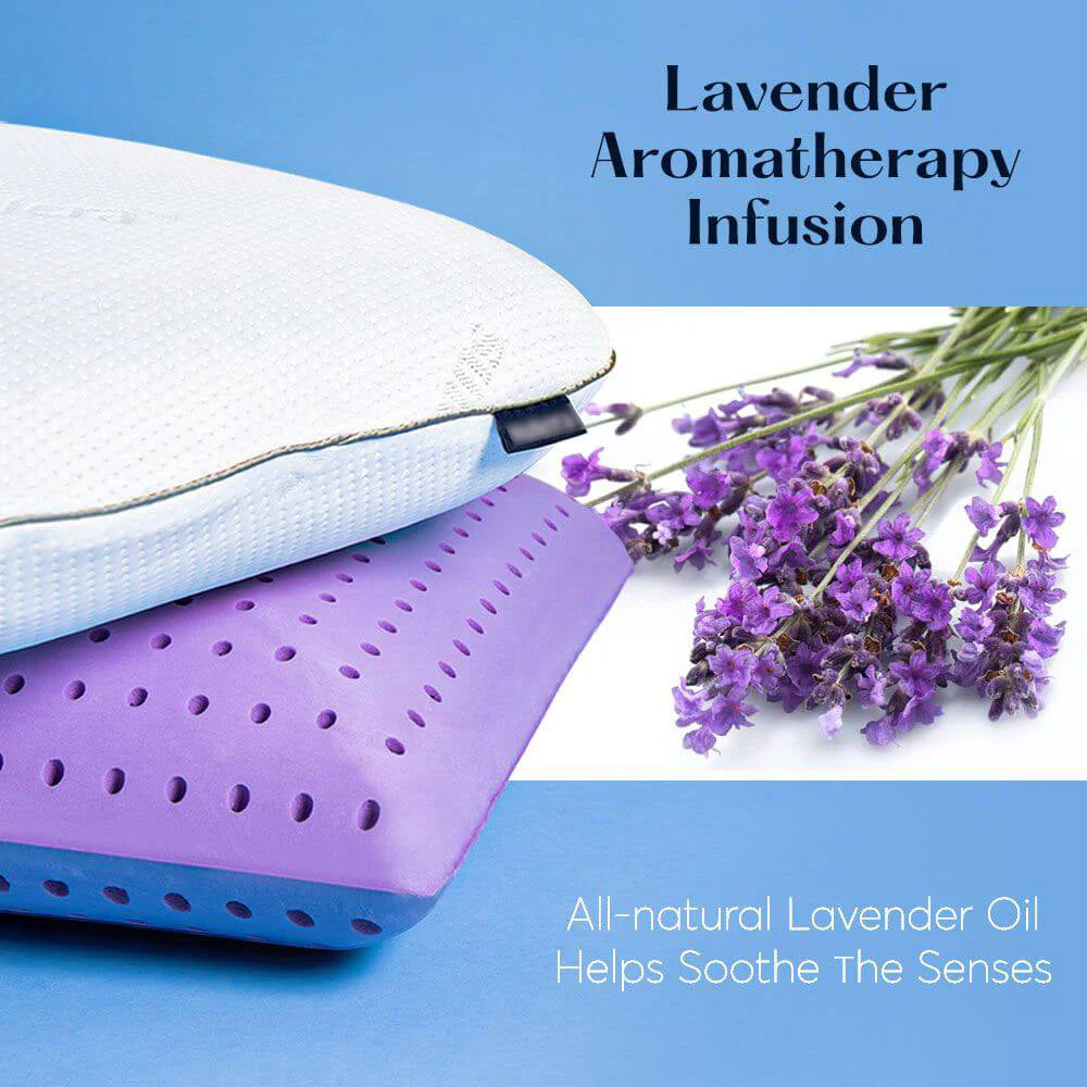 Lavender Essential Oil Memory Cotton Pillow - Image 6