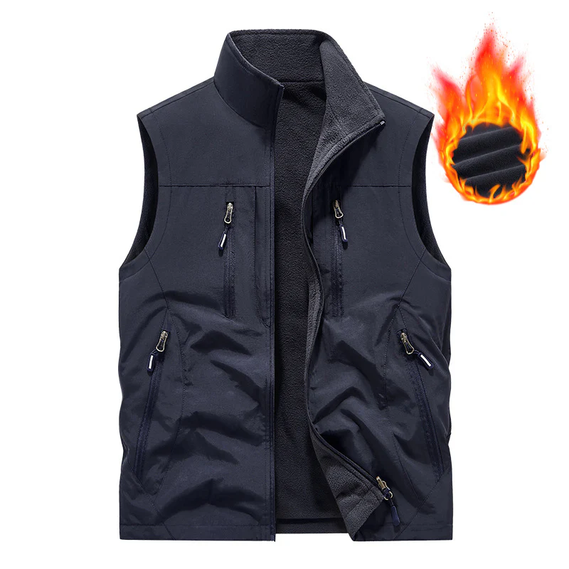 ⏰Limited Time Sale 50% OFF🔥🧥Men's Oversized Sleeveless Vest Jacket With Pockets - Image 18