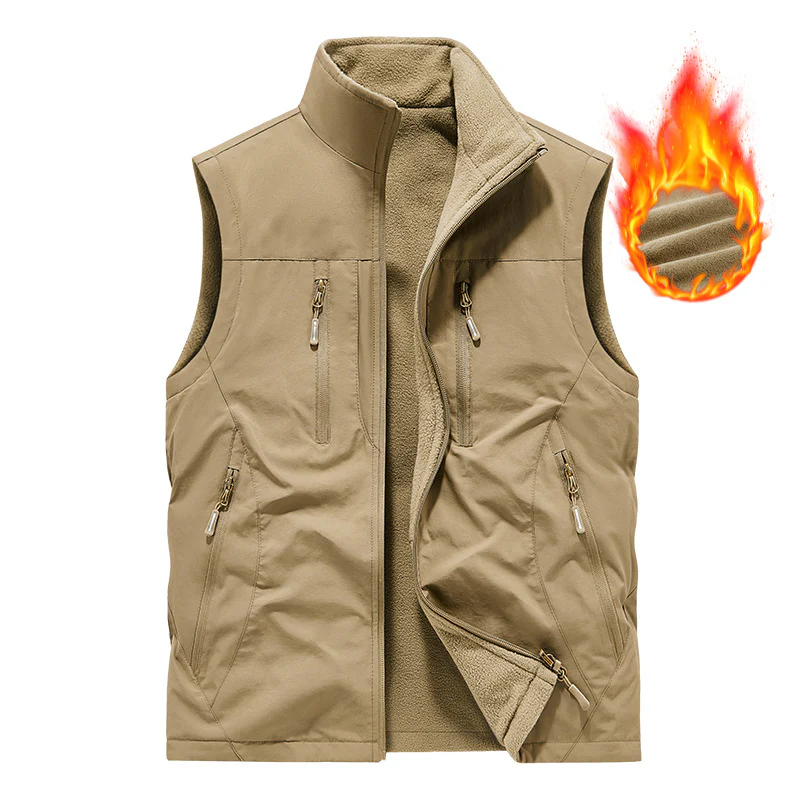 ⏰Limited Time Sale 50% OFF🔥🧥Men's Oversized Sleeveless Vest Jacket With Pockets - Image 20