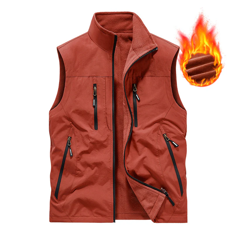 ⏰Limited Time Sale 50% OFF🔥🧥Men's Oversized Sleeveless Vest Jacket With Pockets - Image 23