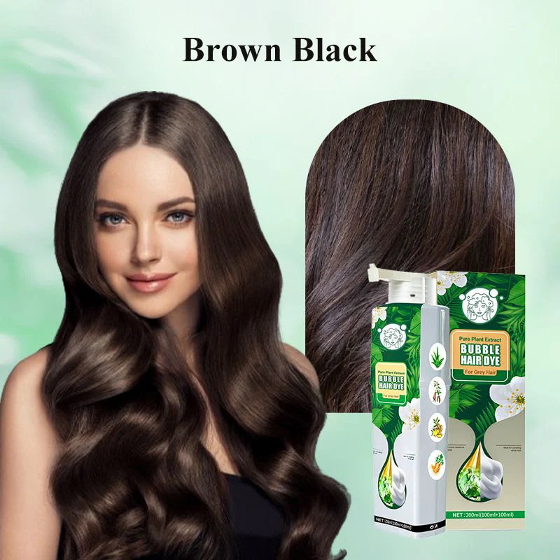 Pure Plant Extract Bubble Hair Dye For Gray Hair - Image 13
