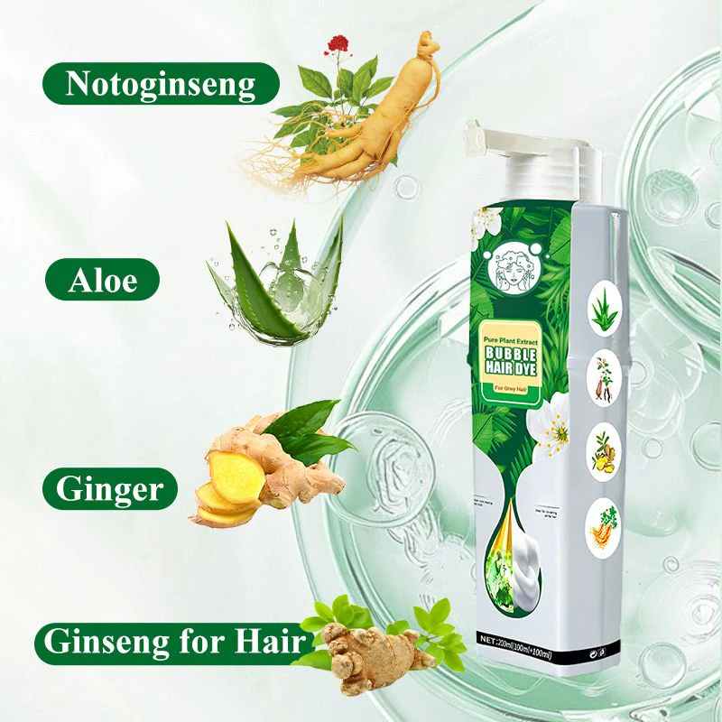 Pure Plant Extract Bubble Hair Dye For Gray Hair - Image 5