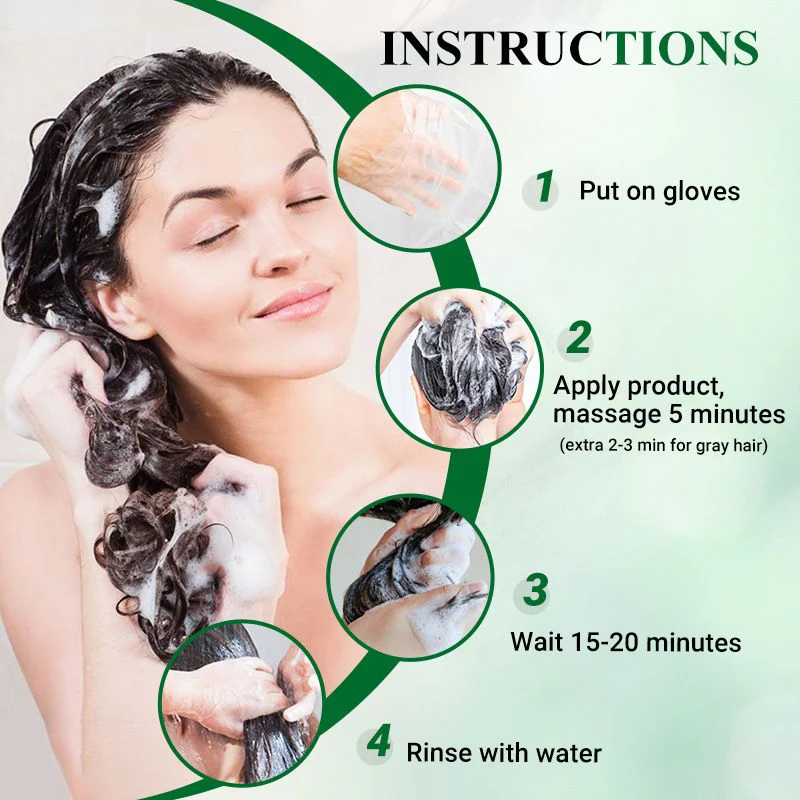 Pure Plant Extract Bubble Hair Dye For Gray Hair - Image 7