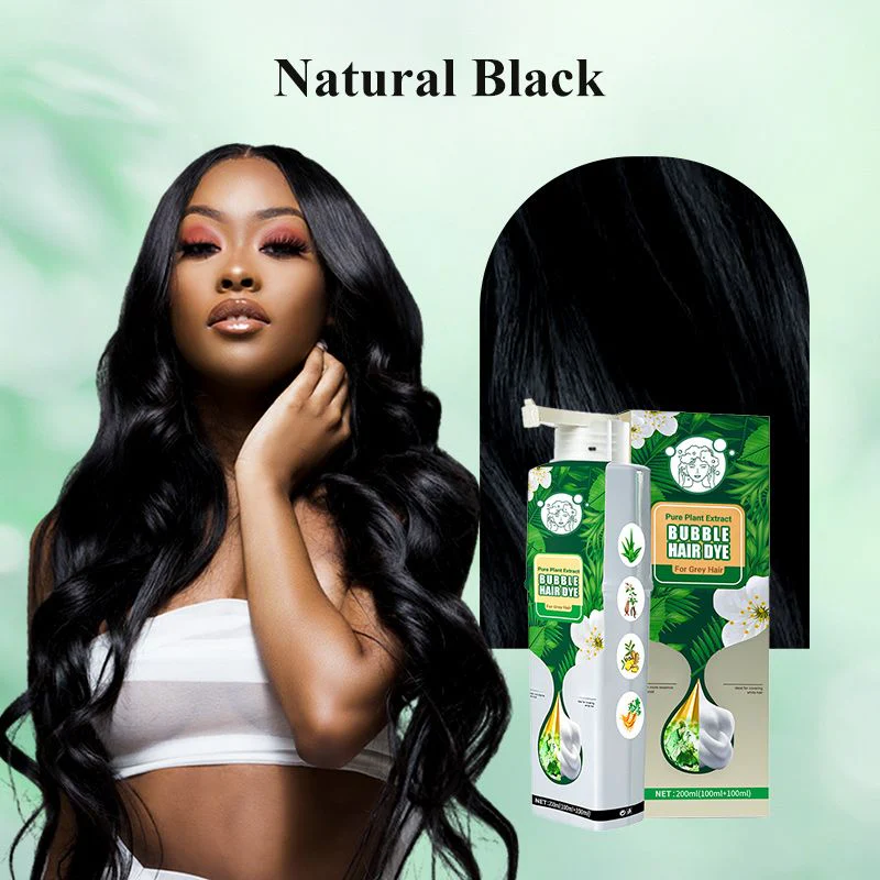 Pure Plant Extract Bubble Hair Dye For Gray Hair - Image 9