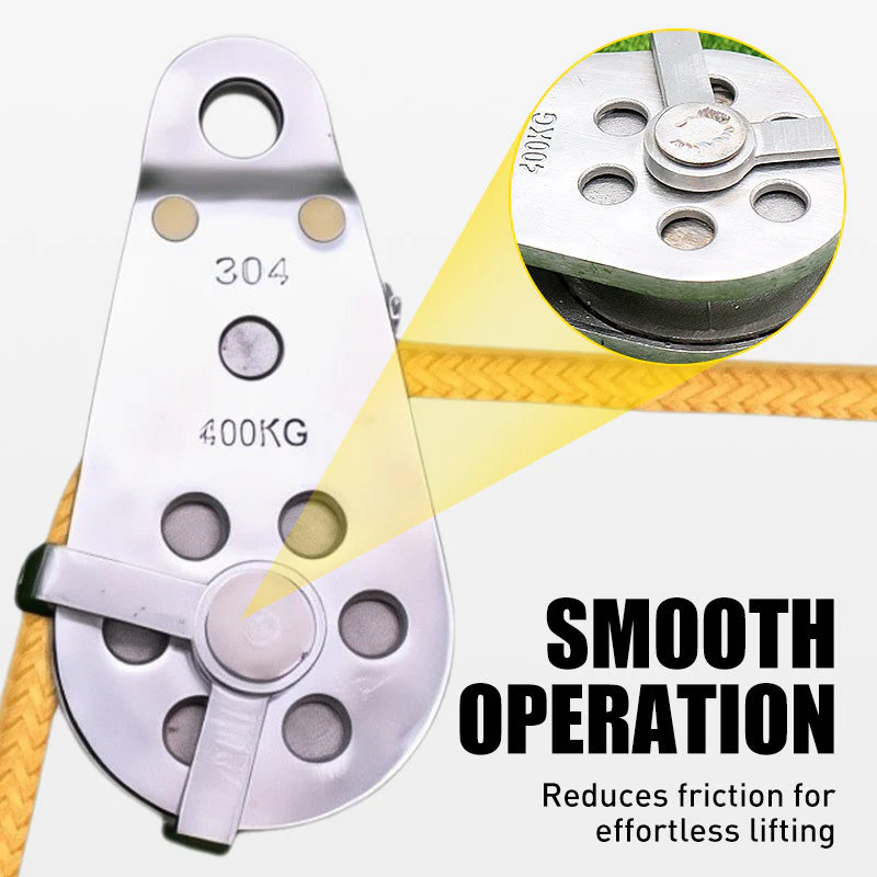Heavy Duty Pulley System Kit with Carabiner Clips - Image 4