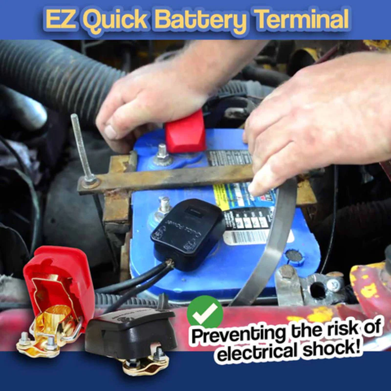 2 pcs Quick Release Battery Terminals Clamps Connectors - Image 2