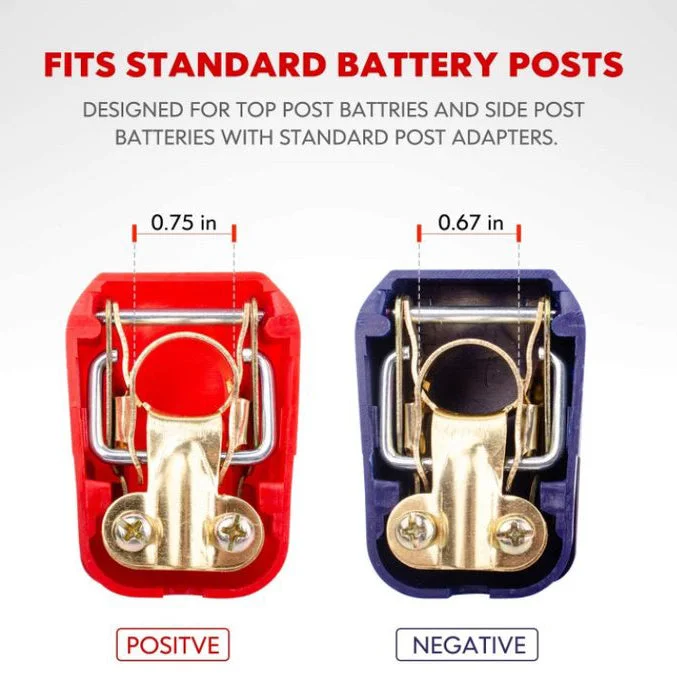 2 pcs Quick Release Battery Terminals Clamps Connectors - Image 4