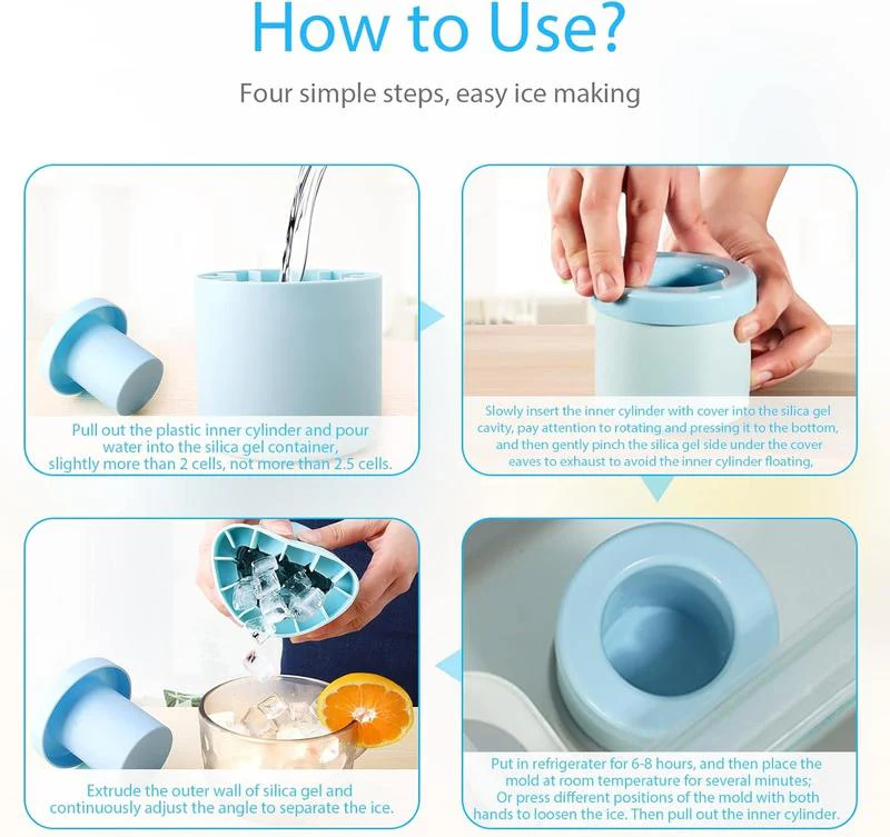 🧊Last Day-Buy 1 Get 1 Free❄️Quick Freezing Silicone Ice Cube Mold - Image 5