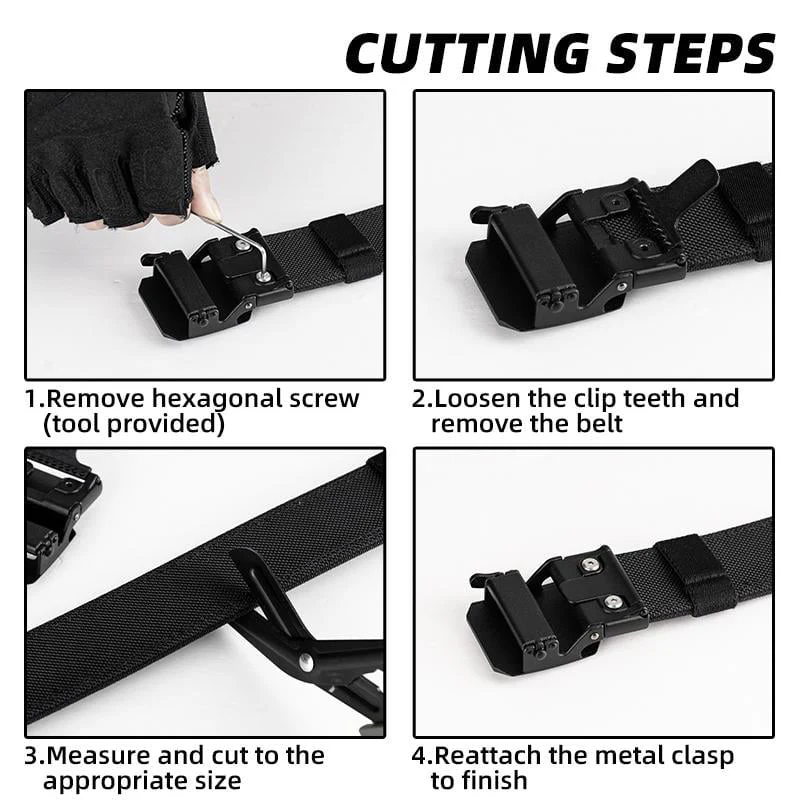 Automatic Buckle Stretch Nylon Belt For Men - Image 8