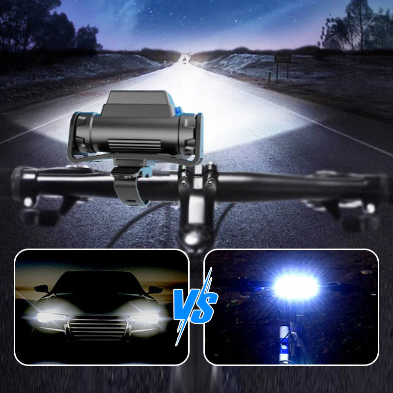 Outdoor Portable Dual Head Super Bright LED Bike Headlight - Image 2