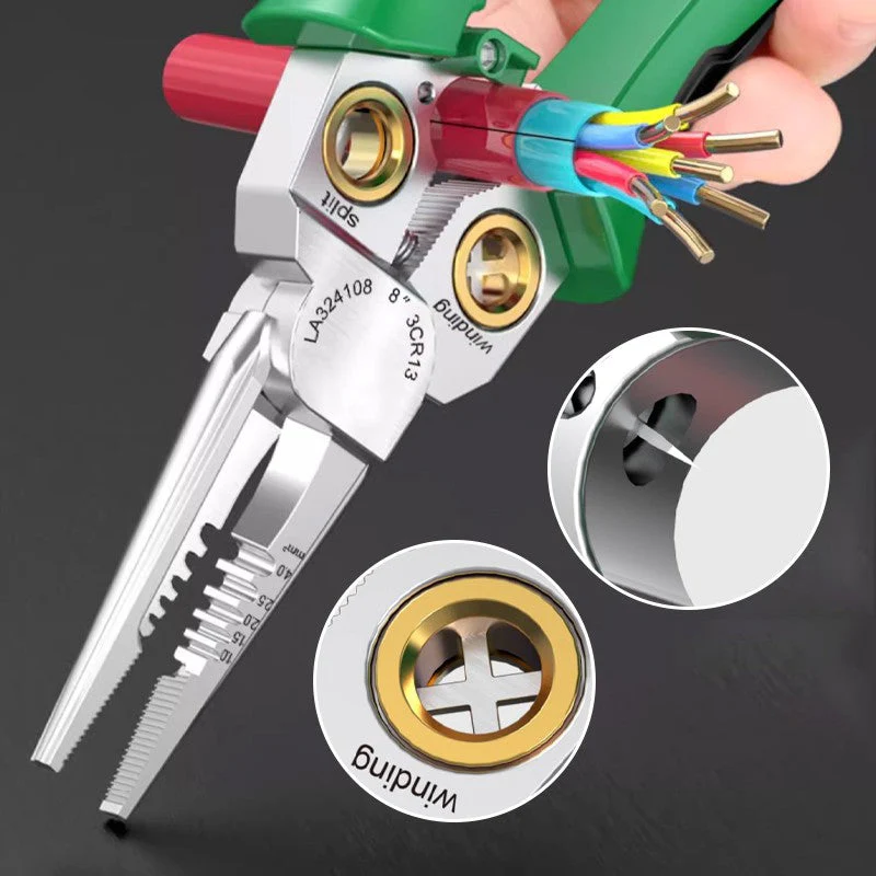 🔥8-in-1 Multifunctional Wire Cutter Scissors with Electrical Test - Image 2
