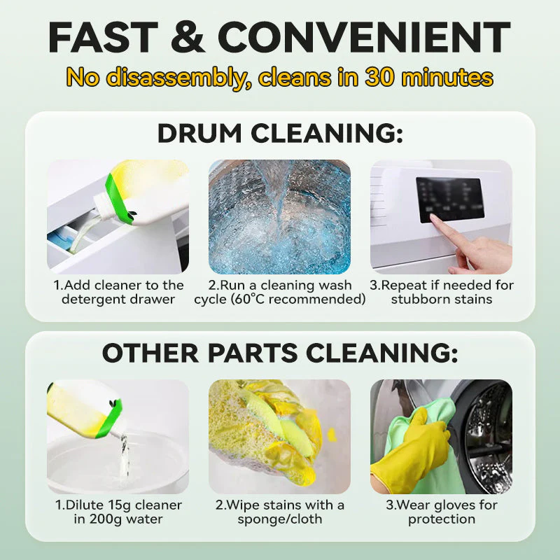 🧼Anti-Odor & Mold Washing Machine Cleaner✨ - Image 7