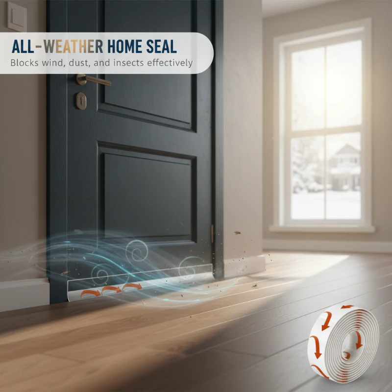 Self-Adhesive Weather Stripping for Doors & Windows - Image 3