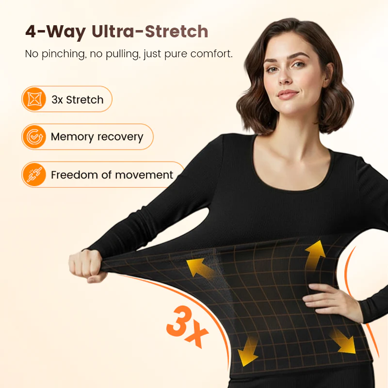 Seamless Elastic Thermal Inner Wear - Image 4