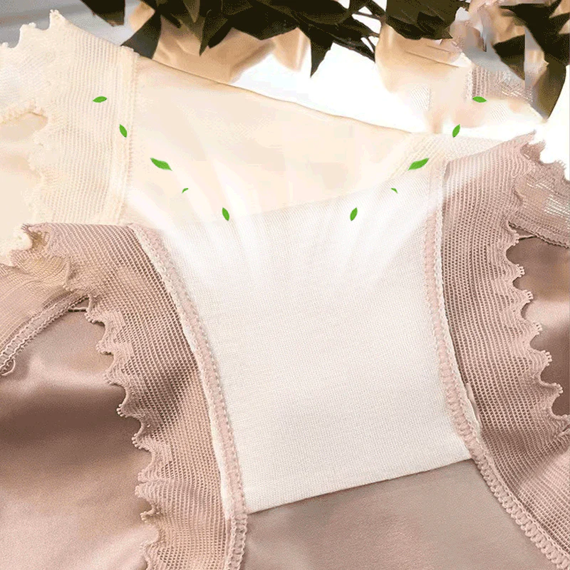 🔥Buy 1 Get 1 Free⏳Women's Ice Silk Seamless Lace Bow Knot Panties - Image 2