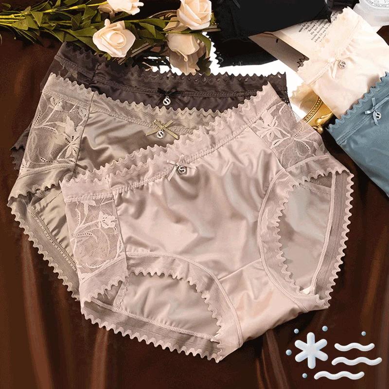 🔥Buy 1 Get 1 Free⏳Women's Ice Silk Seamless Lace Bow Knot Panties - Image 8