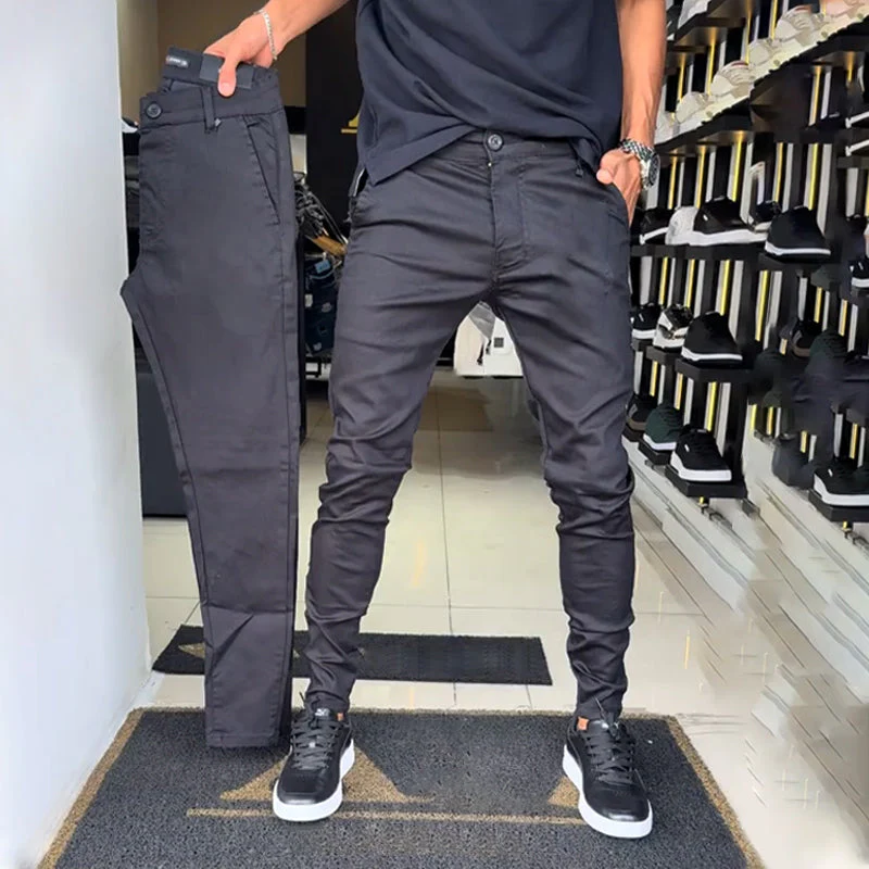 🎉50% OFF🎉—Men’s Slim-Fit Casual Solid Color Pants - Image 2