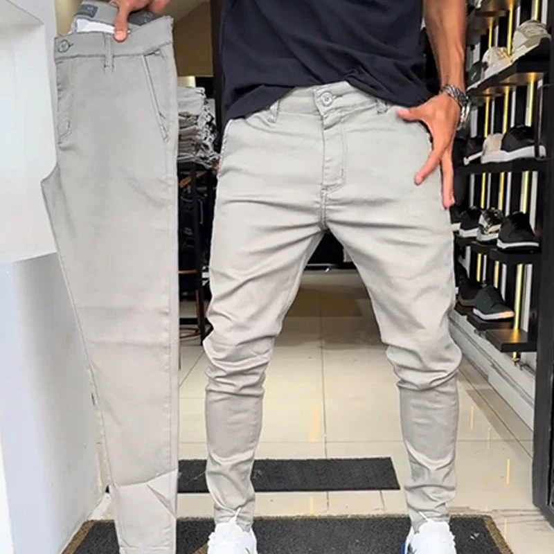 🎉50% OFF🎉—Men’s Slim-Fit Casual Solid Color Pants - Image 3