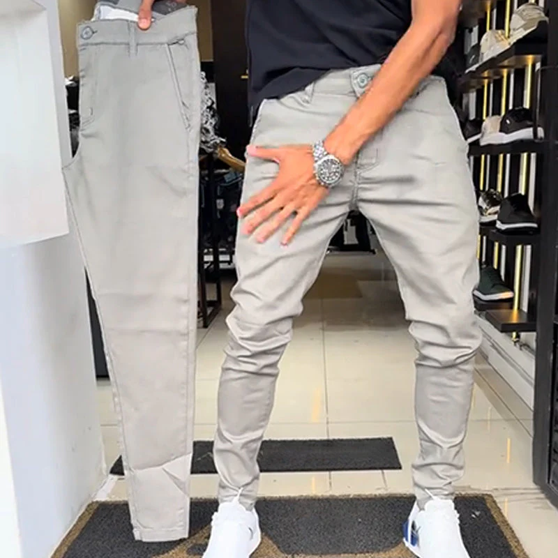 🎉50% OFF🎉—Men’s Slim-Fit Casual Solid Color Pants - Image 5