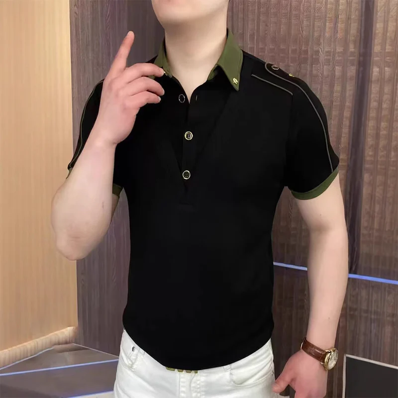 Men’s Comfortable Short Sleeve Lapel Top (50% OFF) - Image 5