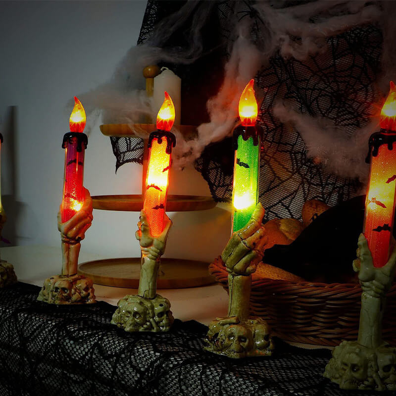 Best Gift*Solar Light Halloween Ghost Hand Candle Outdoor Floor Lamp - Image 4