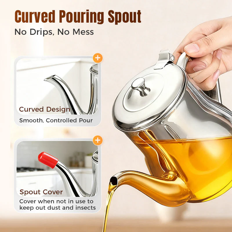 🔥Limited-Time Promotion🔥Stainless Steel Oil Filter Pot - Image 5