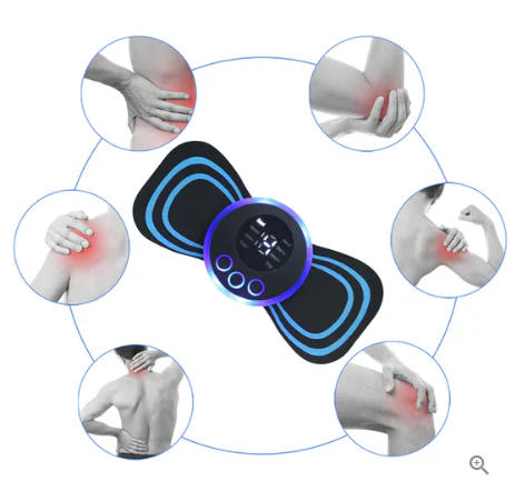 Portable Massager with 8 Modes and LCD Screen - Mini Muscle Stimulator for Pain Relief - Image 4