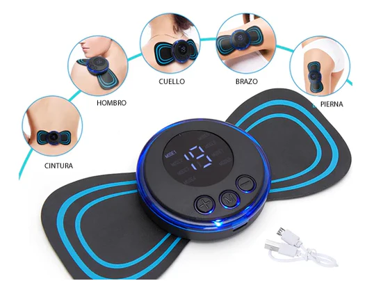 Portable Massager with 8 Modes and LCD Screen - Mini Muscle Stimulator for Pain Relief - Image 6