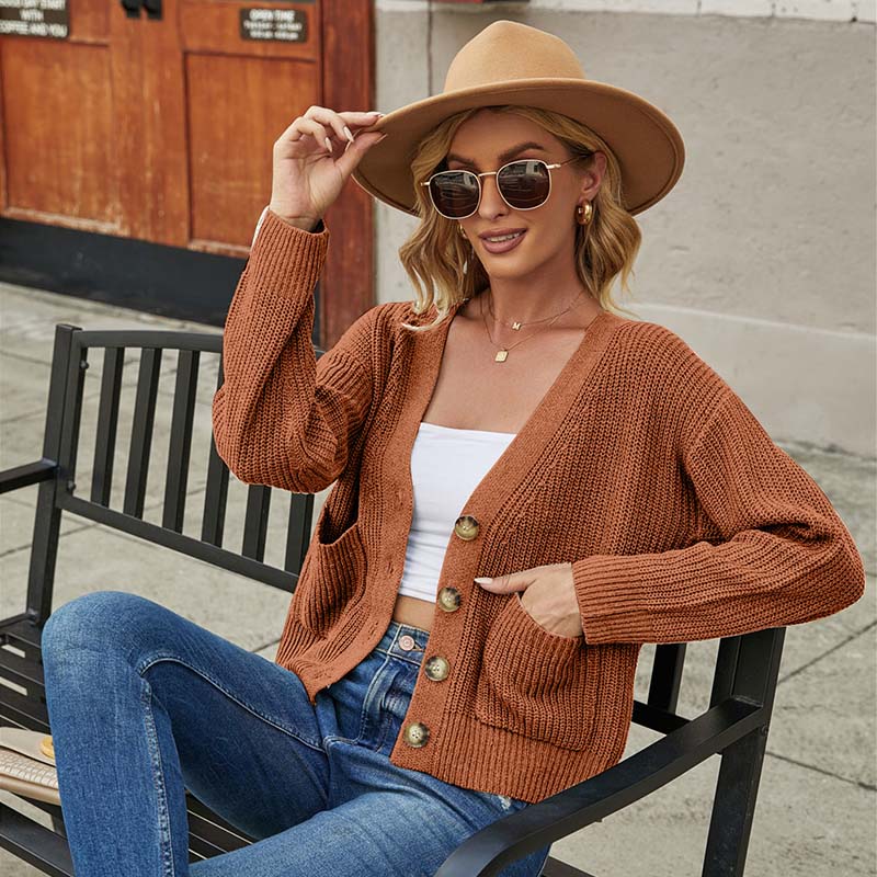 DEEP V-NECK CARDIGAN - Image 2