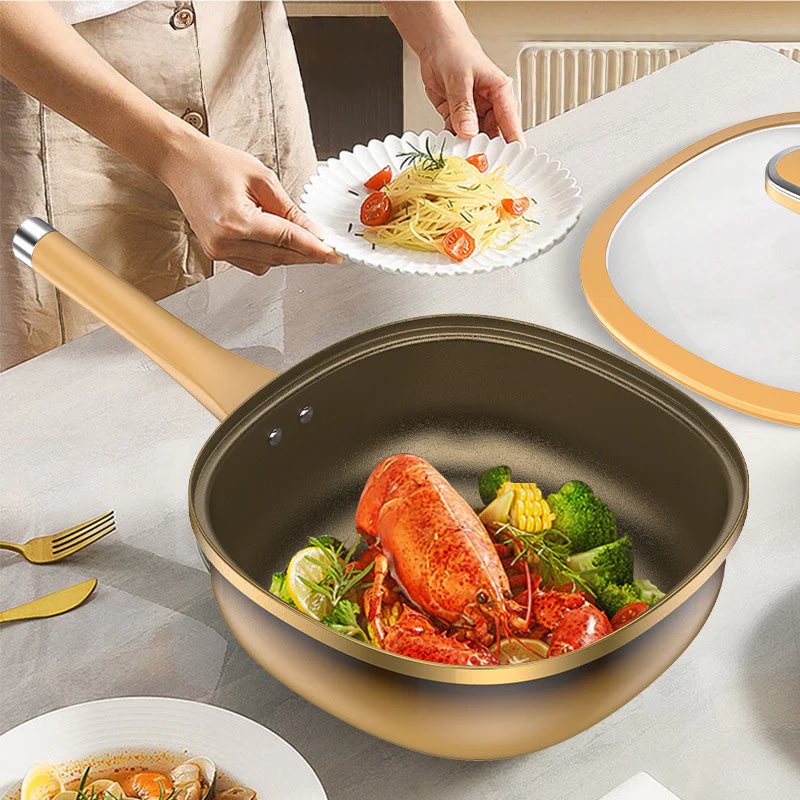 ⏳Time-limited Special⏰12in Titanium Alloy Non-Stick Pot with Lid - Image 3