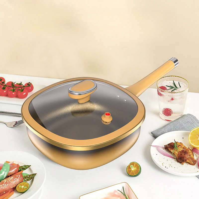 ⏳Time-limited Special⏰12in Titanium Alloy Non-Stick Pot with Lid - Image 6