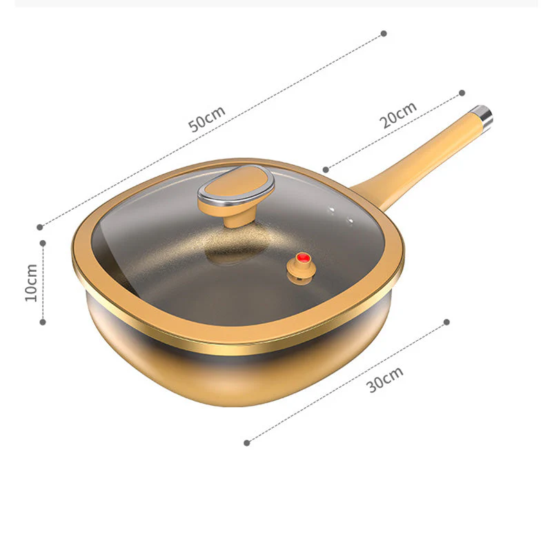 ⏳Time-limited Special⏰12in Titanium Alloy Non-Stick Pot with Lid - Image 8