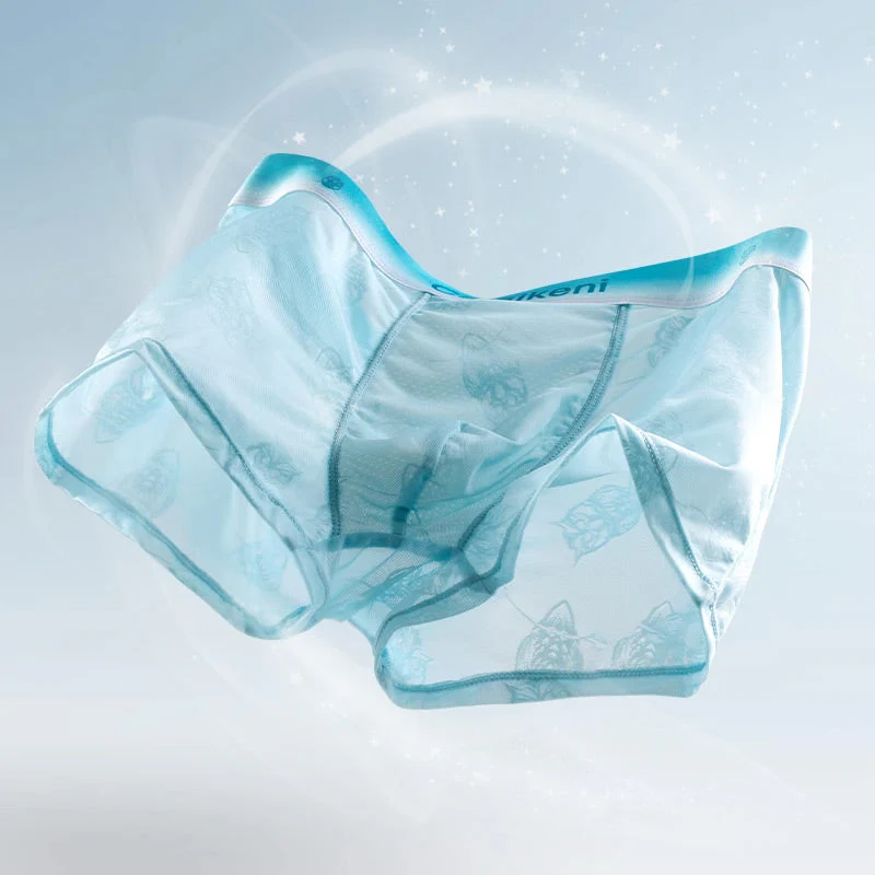 Men's Cooling Breathable Elastic Waistband Boxer Briefs - Image 2