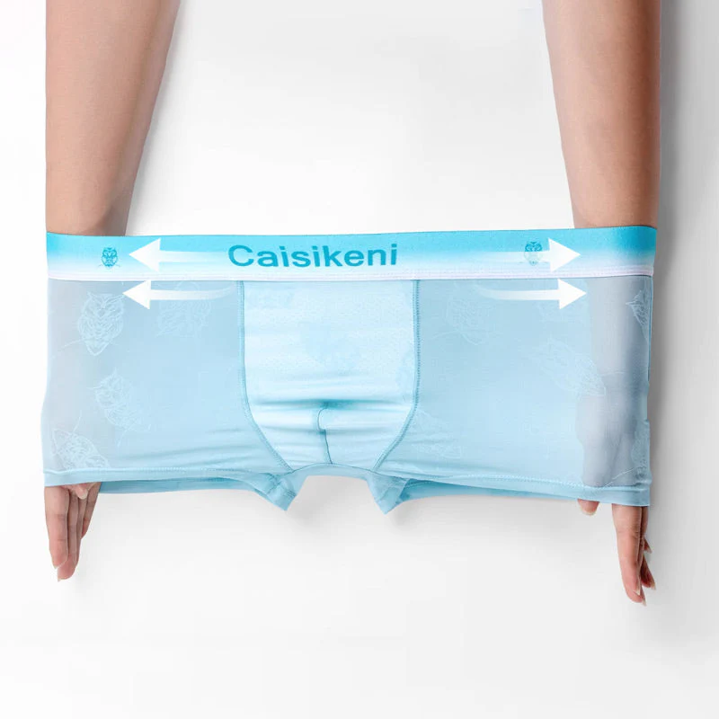 Men's Cooling Breathable Elastic Waistband Boxer Briefs - Image 6