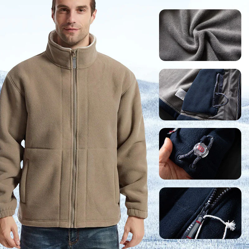 🔥Hot Sale 50% OFF🔥Free Shipping - Unisex Double Face Fleece Jacket - Image 3