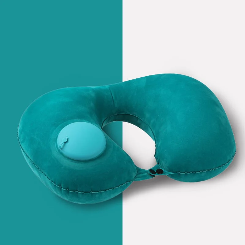Tpu Press Inflatable U-Shaped Travel Pillow - Image 7